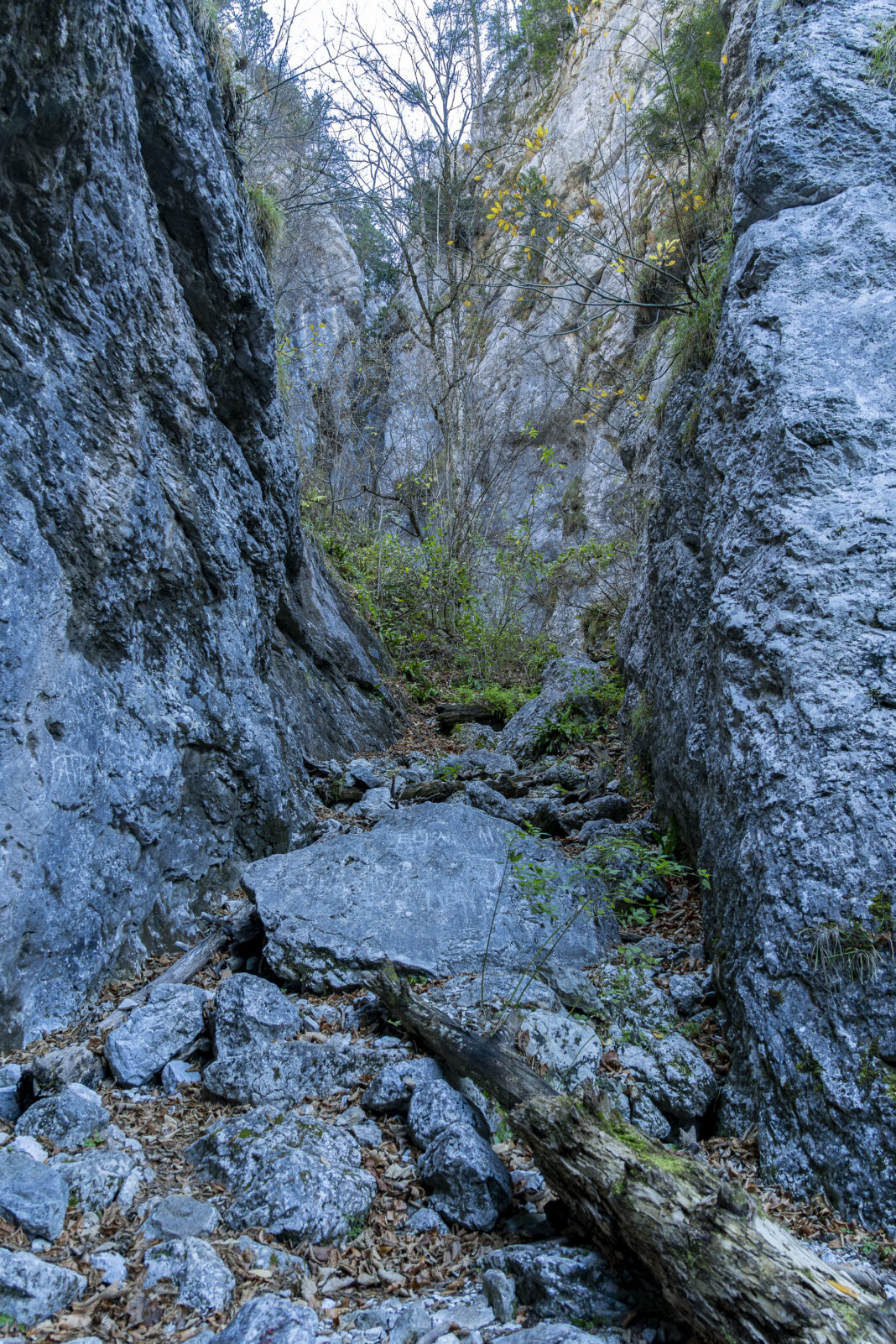 Die erste Engstelle im Weichtal