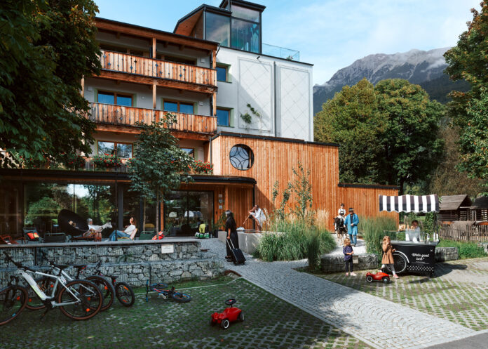 Hoteleingang vom Hotel Stern