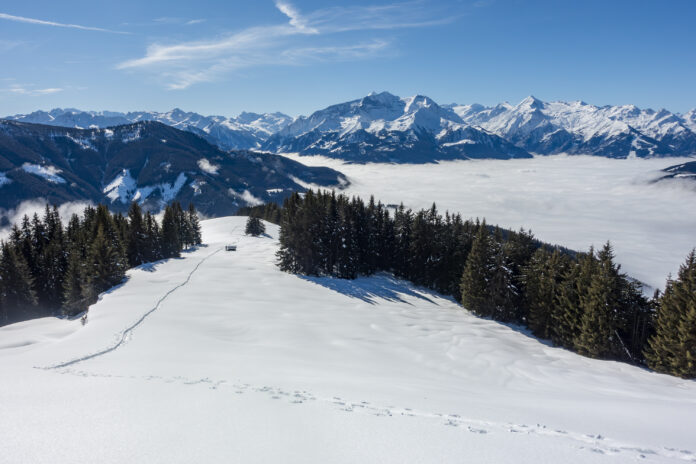 Blick zurück auf das Aufstiegsgelände