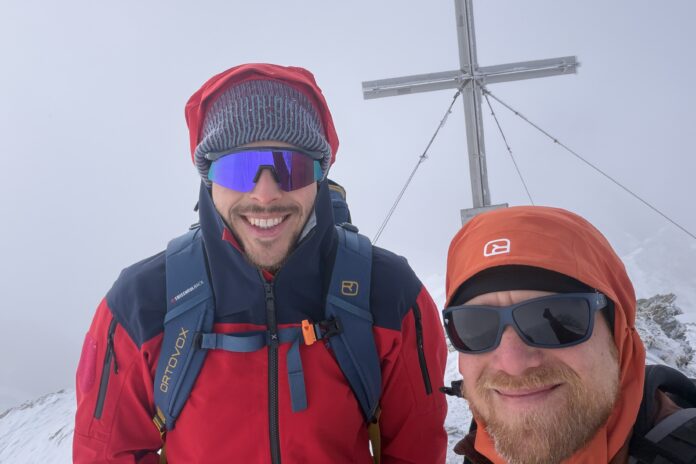 Gipfelselfie am Weißen Knoten