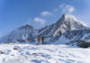 Der Großglockner im Winter bei einer Skitour auf den Romariswandkopf