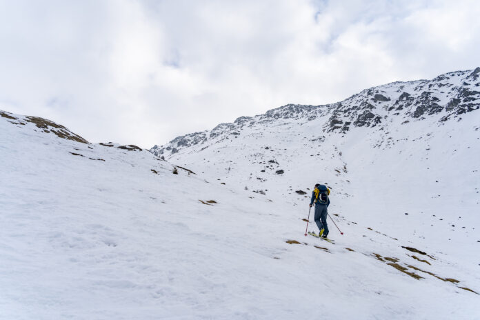 Aufstieg über den Südhang