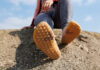 Ausprobiert: Familienwanderung mit Vivobarefoot Barfußschuhen Die Sohle der Vivobarefoot Primus Trail Knit