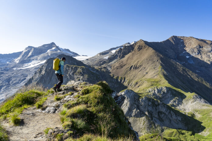 Frauenwand Bergsteiger auf der Frauenwand