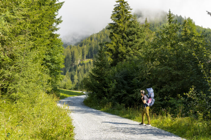 Wandern im Großarltal mit der Deuter Kid Comfort Pro